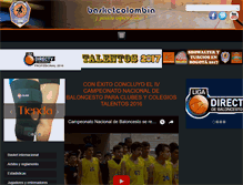 Tablet Screenshot of basketcolombia.com